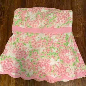 ily pulitzer strapless top